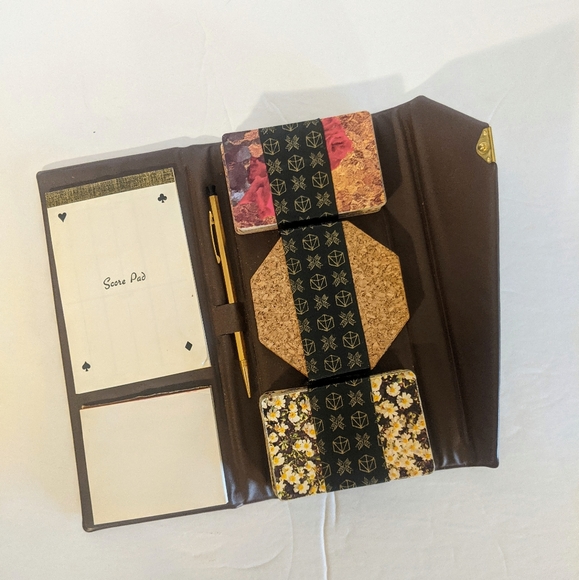 VINTAGE BRIDGE SET PLAYING CARDS + CASE